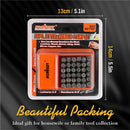 36Pc 6mm Number & Capital Letter Stamp Set Punches Metal Plastic Wood Leather-7