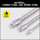 3PC Flexible Socket Extension Bars Shaft Set 1/2" 1/4" 3/8" Drive 10" 8" 6" Long-3