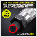 1/4" Drive Click Torque Wrench 5-25NM Ratchet Spanner Adjustable Hand Repair New-6