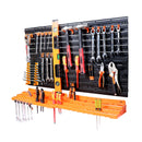 52Pc Wall Mounted Tool Storage Rack Wrench Spanner Holder Screwdriver Pliers New-1