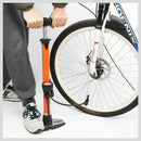 High Pressure Air Pump Bicycle Bike Alloy Floor Air Gauge Ball Balloon Nozzles-11