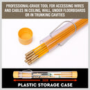 3.3m ⏀ 4mm Fibreglass Electricians Push Pull Rods Cable Cavity Contractors Duct-8