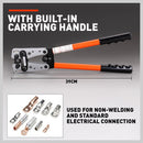 6-50 mm2 Wire Crimper Cable Crimp Electric Tube Crimping Hand Tool Battery Lug-9