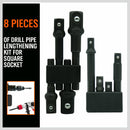 8Pc Drill Socket Adapter Set Impact Nut Driver Hex Extension Bits 1/4" 3/8" 1/2"-6