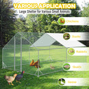 VaKa 3x4x1.95m Metal Walk-in Chicken Coop Rabbit Hutch Cage Hen House Chook Au-8