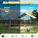 VaKa 3x6x1.95m Metal Walk-in Chicken Coop Rabbit Hutch Cage Hen House Chook Au-6