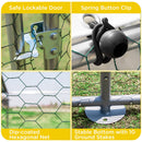 VaKa 3x6x1.95m Metal Walk-in Chicken Coop Rabbit Hutch Cage Hen House Chook Au-7