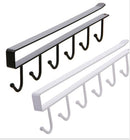 Under Cabinet Hanger 6 Hooks White-1