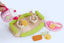 Kids Wooden Kitchen Tea Set Pretend Play-4