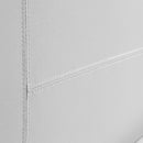 Queen PU Leather Bed Frame White-6