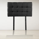 PU Leather Single Bed Deluxe Headboard Bedhead - Black-2