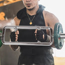 Chrome Olympic Tricep Bar Barbell Heavy Duty with Spring Collars-2