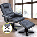 PU Leather Massage Chair Recliner Ottoman Lounge Remote-7