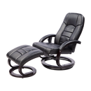 PU Leather Massage Chair Recliner Ottoman Lounge Remote-1