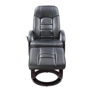 PU Leather Massage Chair Recliner Ottoman Lounge Remote-4