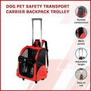 Dog Pet Safety Transport Carrier Backpack Trolley-3