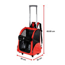 Dog Pet Safety Transport Carrier Backpack Trolley-8