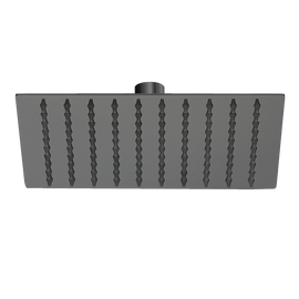 200mm Shower Head Square 304SS Electroplated Matte Black Finish