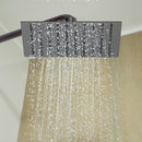 200mm Shower Head Square 304SS Electroplated Matte Black Finish-2
