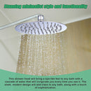 200mm Shower Head Round 304SS Polished Chrome Finish-5