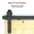 1.8m Sliding Barn Door Hardware Heavy Duty Sturdy Kit-10