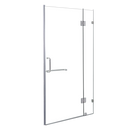 100 x 200cm Wall to Wall Frameless Shower Screen 10mm Glass By Della Francesca-1