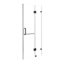 100 x 200cm Wall to Wall Frameless Shower Screen 10mm Glass By Della Francesca-1