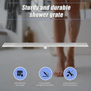 1200mm Bathroom Shower Stainless Steel Grate Drain w/Centre outlet Floor Waste Square Pattern-5
