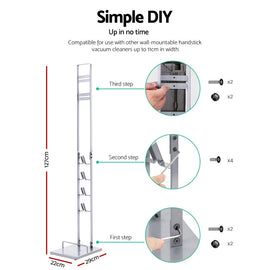 Artiss Freestanding Dyson Vacuum Cleaner Stand for V6 7 8 10 11 Silver - 0
