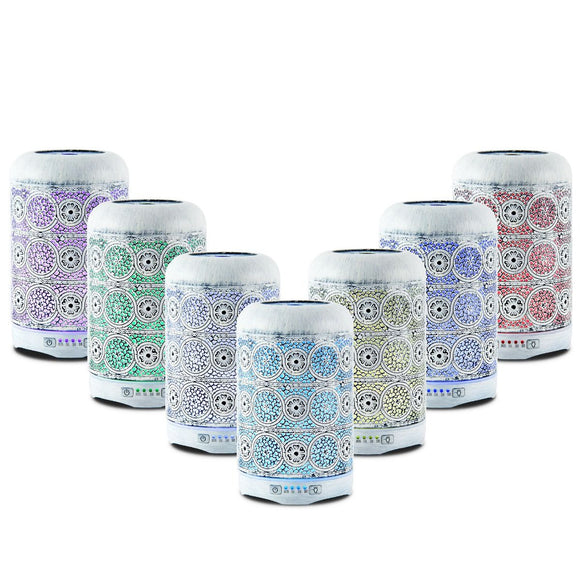 activiva 260ml Metal Essential Oil and Aroma Diffuser - Vintage White - RnR Galore
