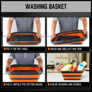 Adjustable Collapsible Sink 16L Large Portable Basket Wash Basin Outdoor Camping - RnR Galore