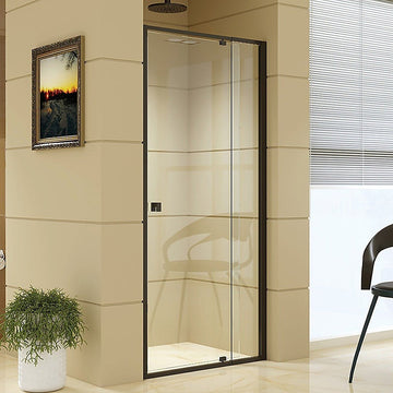 Adjustable Semi Frameless Shower Screen (82~90) x 195cm Australian Safety Glass - RnR Galore