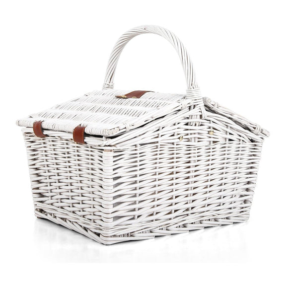 Alfresco 2 Person Picnic Basket Set Insulated Blanket Bag - RnR Galore