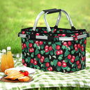 Alfresco Picnic Basket Folding Bag Hamper Food Storage Insulated - RnR Galore
