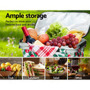 Alfresco Picnic Basket Folding Bag Hamper Insulated Food Cover Storage - RnR Galore