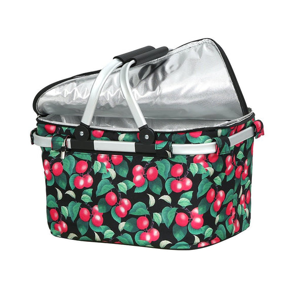 Alfresco Picnic Basket Folding Bag Hamper Insulated Storage Food Cover - RnR Galore