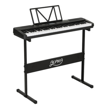 Alpha 61 Keys Electronic Piano Keyboard Digital Electric w/ Stand Touch Sensitive - RnR Galore