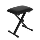Alpha Piano Stool Adjustable Height Keyboard Seat Portable Bench Chair Black - RnR Galore