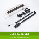 Aquarium Curved Glass RGB LED Fish Tank Set Filter Pump 52L - RnR Galore