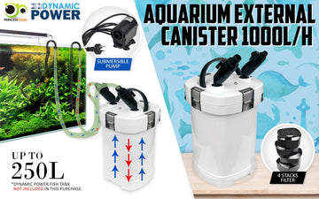 Aquarium External Canister Filter 1000L/H - RnR Galore