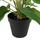 Artificial Flowering White & Pink Peace Lily / Calla Lily Plant 50cm - RnR Galore