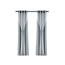 Artiss 2X 132x160cm Blockout Sheer Curtains Light Grey - RnR Galore