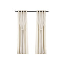 Artiss 2X 132x274cm Blockout Sheer Curtains Beige - RnR Galore