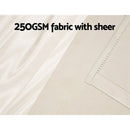 Artiss 2X 132x274cm Blockout Sheer Curtains Beige - RnR Galore
