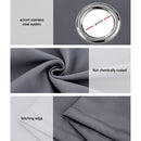 Artiss 2X 132x274cm Blockout Sheer Curtains Charcoal - RnR Galore