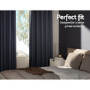 Artiss 2X Blockout Curtains Eyelet 240x230cm Charcoal - RnR Galore
