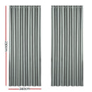 Artiss 2X Blockout Curtains Eyelet 240x230cm Grey Shine - RnR Galore