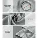 Artiss 2X Blockout Curtains Eyelet 240x230cm Grey Shine - RnR Galore