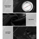 Artiss 2X Blockout Curtains Eyelet 300x230cm Black Shine - RnR Galore