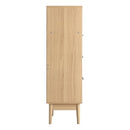 Artiss 3 Chest of Drawers with Shelf - BRIONY Oak - RnR Galore